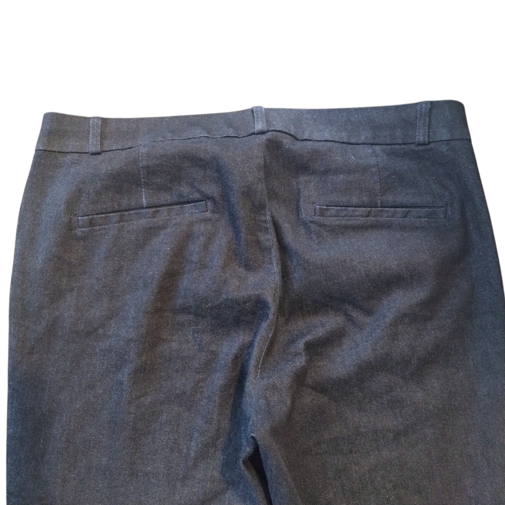 Banana Republic Sloan Crop Denim Pants Chambray Slim Mid Rise 10 - Picture 6 of 7